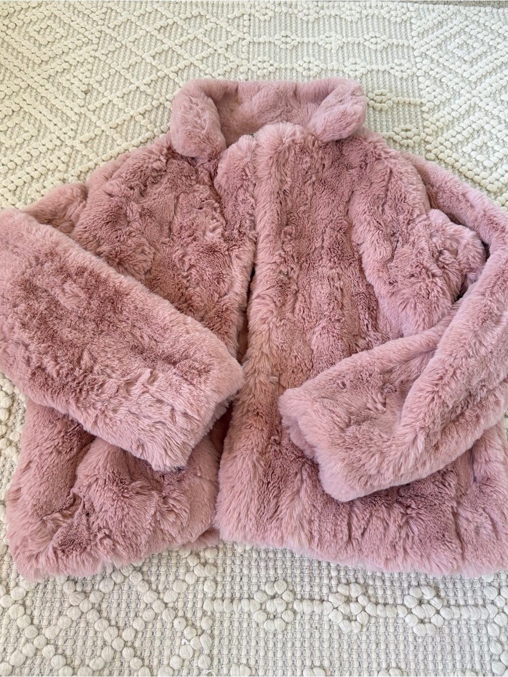 JouJou Pink Faux Fur Coat - Picture 2 of 4